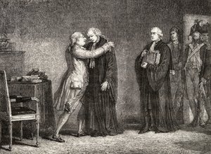 ルイ16世（1754-93）がドマルゼルブ（1721-94）と会う